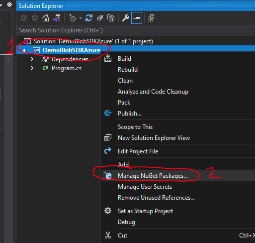 Manage Azure Blob storage using the Azure SDK